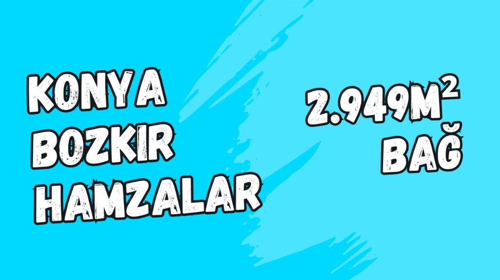 KONYA BOZKIR HAMZALAR KÖYÜNDE 2.949M² BAĞIMIZ SATILIKTIR. - KONYA BOZKIR fotoğraf 6